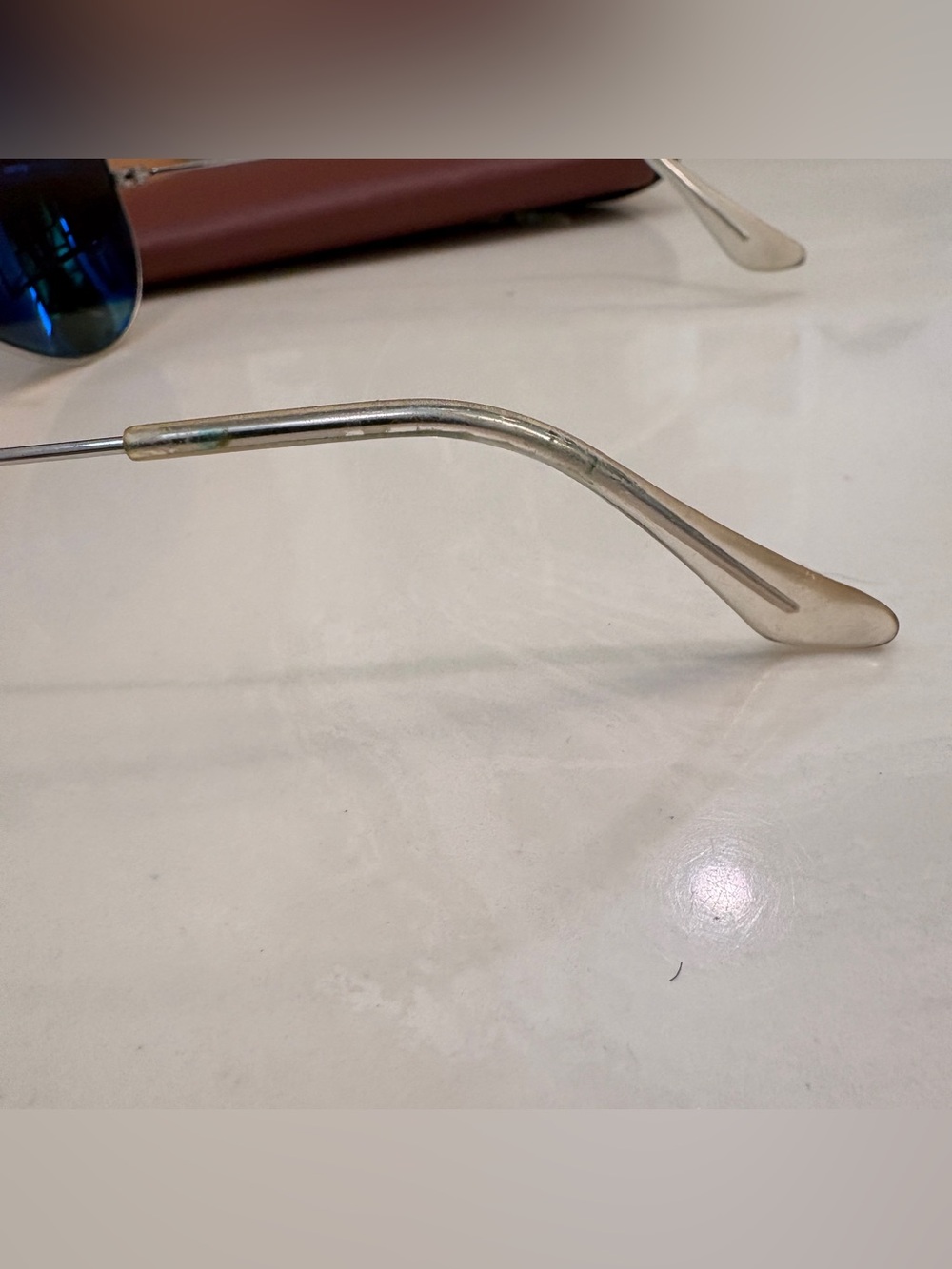 Ray-Ban Aviator Sunglasses - Silver Frame, Green Lenses - Picture 5 of 8
